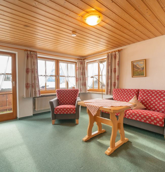 Oberstdorf Ferienwohnung Nr. 3 - Wohn-/Schlafraum